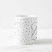 Erstmalige C-Monogramm-weiße Diamanten drucken Kaffeetasse (Mittel)