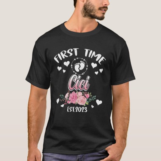 Erstmalige Cici 2023 Mommy Mother Day T-Shirt (Vorderseite)