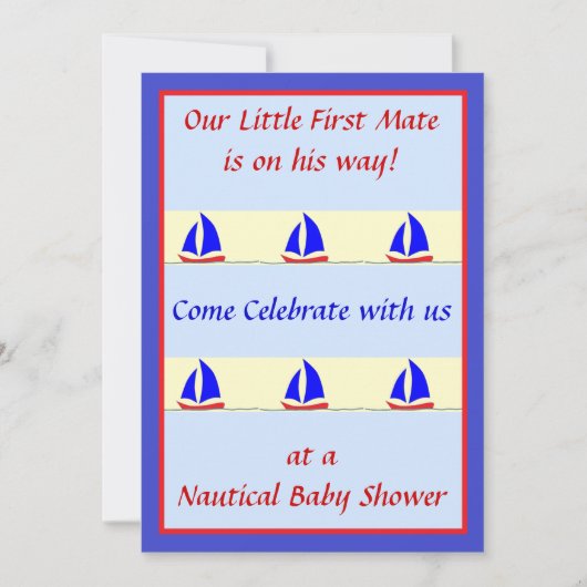 Erstmalige Duscheinladung Einladung (Vorderseite)