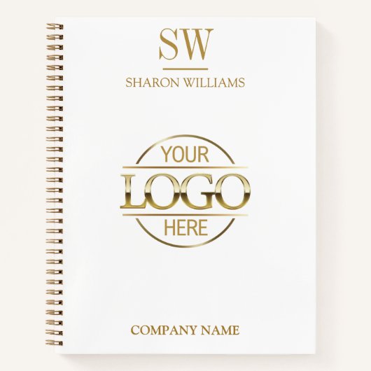 Erstmalige Einführung des Minimal-Business-Logos Notizblock (Vorderseite)