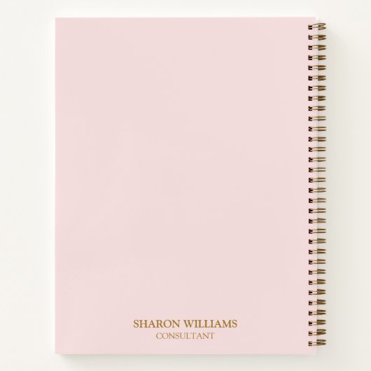 Erstmalige Einführung des Minimal-Business-Logos R Notizblock (Rückseite)