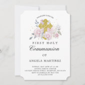 Erstmalige Einladung des Rosa Blumengolden (Vorderseite)