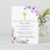 Erstmalige Einladung zur Gemeinde Floral Lavender (Stehend Vorderseite)