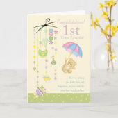 Erstmalige Eltern Schwangerschaft Glückwunschkarte Karte (Gelbe Blume)