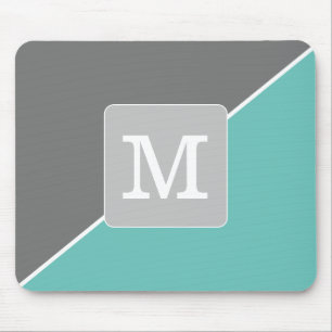 Erstmalige Farbanpassung für Minimalismus Blau Gra Mousepad