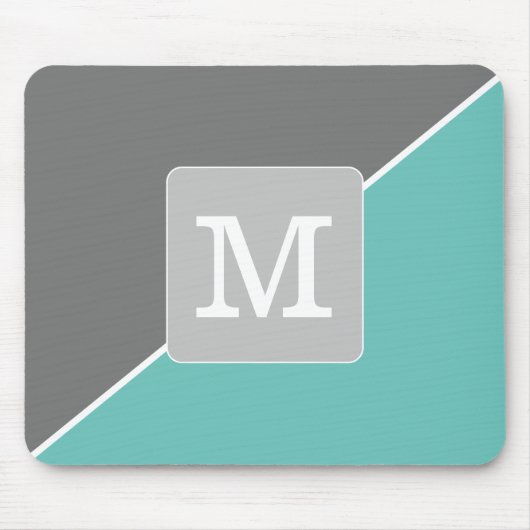 Erstmalige Farbanpassung für Minimalismus Blau Gra Mousepad (Vorne)