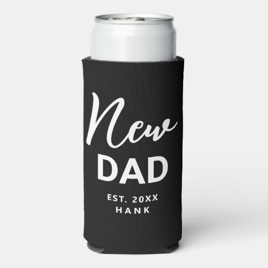 Erstmalige Gründung eines neuen Vaters Personalisi Selters Dosenkühler (Seltzer Rückseite)