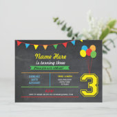 Erstmalige Mädchen-Jungen 3. Einladung (Stehend Vorderseite)