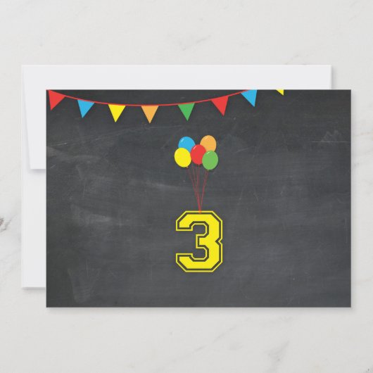 Erstmalige Mädchen-Jungen 3. Einladung (Rückseite)