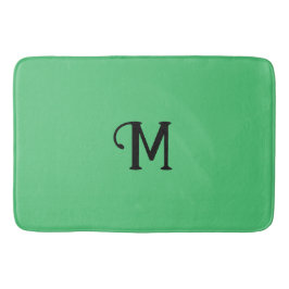 Erstmalige Monogram Smarald Jewel Tone Solid Color Badematte