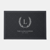 Erstmalige Monogramm-Begrüßung der modernen Kranfa Fußmatte (Vorderseite)