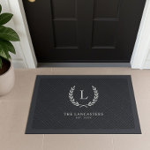 Erstmalige Monogramm-Begrüßung der modernen Kranfa Fußmatte