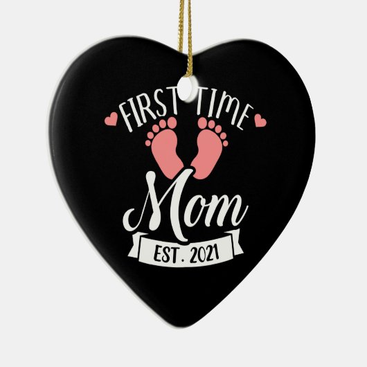 Erstmalige Mutter 2021 Keramik Ornament (Rechts)