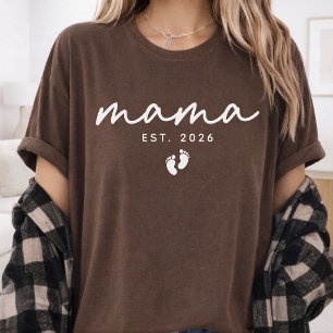 Erstmalige Mutter   Moderner persönlicher Mama-Spr T-Shirt