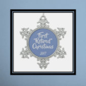 Erstmalige Weihnachtsschmuck Schneeflocken Zinn-Ornament