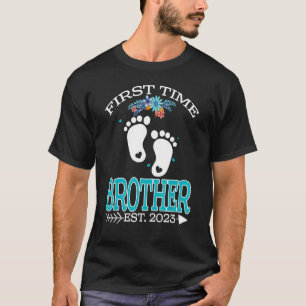 Erstmaliger Bruder 2023 Vatertag als Baby T-Shirt