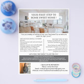 Erstmaliger Käufer oder Mieter Real Anwesen Flyer (Einzeln)
