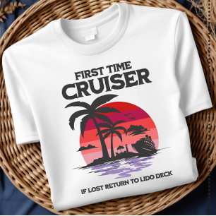 Erstmaliger Kreuzfahrer Wenn verloren Zurück zum L T-Shirt