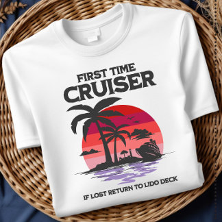 Erstmaliger Kreuzfahrer Wenn verloren Zurück zum L T-Shirt