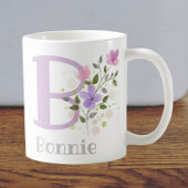 Erstmaliger Name mit Blume Kaffeetasse
