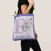 Erstmaliger Plus Name Belinda mit Blume Tasche (Von Nahem)