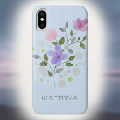 Erstmaliger Plus Name Katrina mit Blume Case-Mate iPhone Hülle
