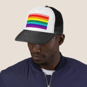 Erstmaliger Rainbow-Gay Pride-Flag Truckerkappe (Beispiel)