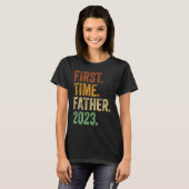 Erstmaliger Vater 2023 Papa werden Vater werden D T-Shirt (Vorne ganz)