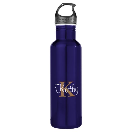 Erstmaliges Blue Gold Monogram Trinkflasche (Vorderseite)