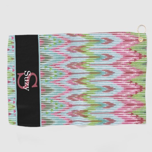 Erstmaliges Boho-Hippie-Muster Golfhandtuch (Horizontal)