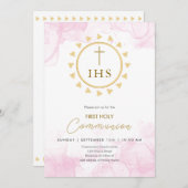 Erstmaliges CommunityGold mit IHS-Buchstaben Einla Einladung (Vorne/Hinten)