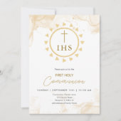 Erstmaliges CommunityGold mit IHS-Buchstaben Einla Einladung (Vorderseite)