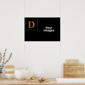 Erstmaliges Foto-Display mit Goldfamilie Poster (Küche)