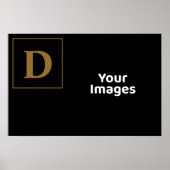 Erstmaliges Foto-Display mit Goldfamilie Poster (Vorne)