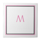 Erstmaliges Geschenk des rosa Schwarzen Individuel Fliese (Vorderseite)