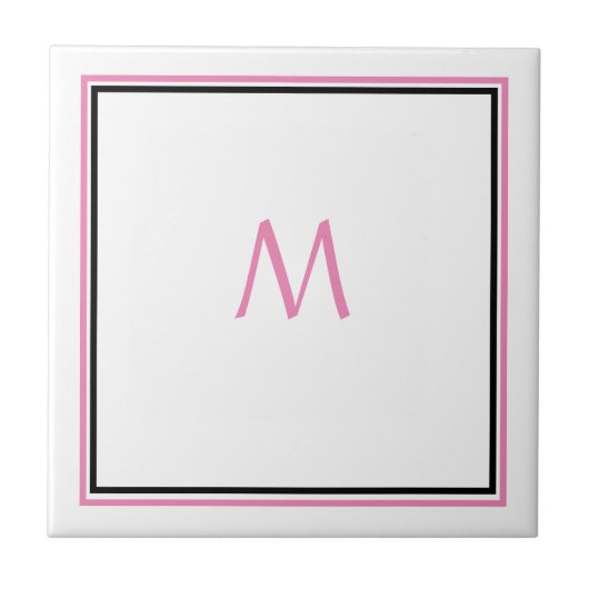 Erstmaliges Geschenk des rosa Schwarzen Individuel Fliese (Vorderseite)
