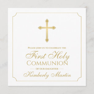 Erstmaliges Gold Cross Girl der Kommune Christlich Einladung