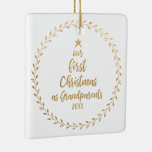 Erstmaliges Gold Foil Foto Keramikornament (Rechts)