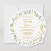 Erstmaliges Goldene Zirkus der Heiligen Kommunion Einladung (Rückseite)