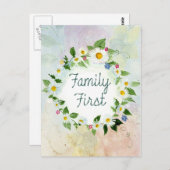 Erstmaliges inspirierendes Zitat Postkarte (Vorne/Hinten)