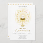 Erstmaliges kommunales Gold mit Chalice-Einladung Einladung (Vorne/Hinten)