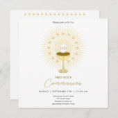 Erstmaliges kommunales Gold mit Chalice-Einladung Save The Date (Vorne/Hinten)