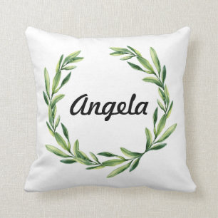 Erstmaliges Lackgold Monogramm kundenspezifisches  Kissen