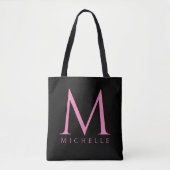Erstmaliges Letter Monogram Modern Template Lebens Tasche (Vorderseite)