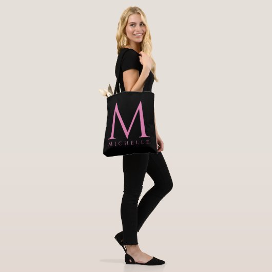 Erstmaliges Letter Monogram Modern Template Lebens Tasche (Am Model)