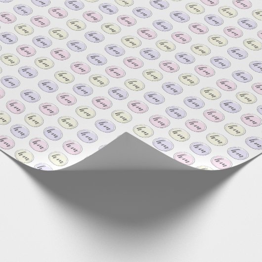 Erstmaliges Logo Geschenkpapier (Ecke)