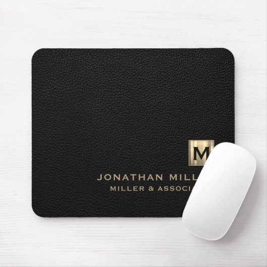 Erstmaliges Logo von Black Luxury Gold Mousepad (Mit Mouse)