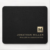 Erstmaliges Logo von Black Luxury Gold Mousepad (Vorne)