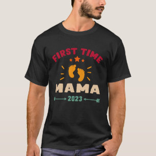 Erstmaliges Mama 2023 für Ankündigung der Schwange T-Shirt