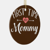 Erstmaliges Mommy 2022 für junge Mutter Keramik Ornament (Rechts)